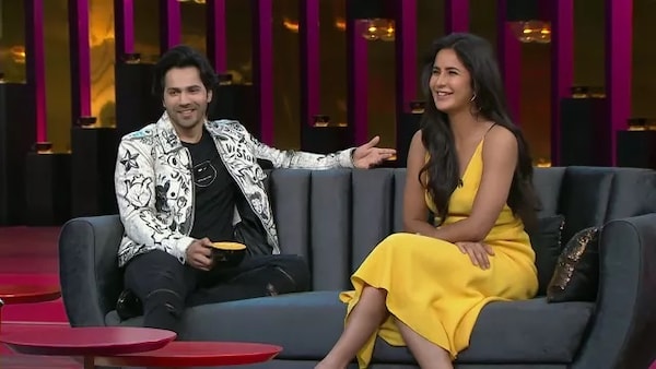 Katrina Kaif with Varun Dhawan on Koffee With Karan