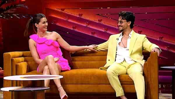 Kriti Sanon with Tiger Shroff on Koffee With Karan