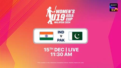 India U-19 vs Pakistan U-19 - 15 Dec 2024