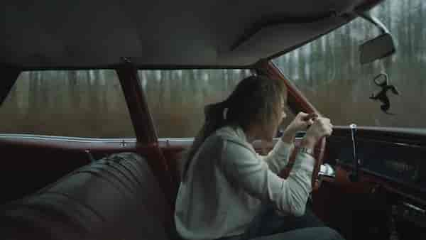 Maika Monroe in a still from Longlegs