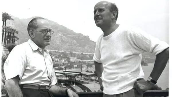 Michael Powell and Emeric Pressburger in a still from the documentary Made In England.