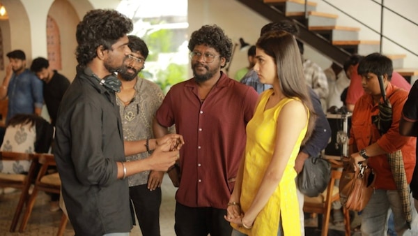 Still from the shoot of With Love.