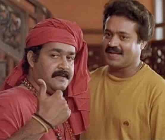 Mohanlal and Suresh Gopi in Manichitrathazhu