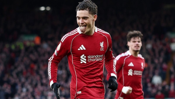 Florian Wirtz during Liverpool vs Burnley.