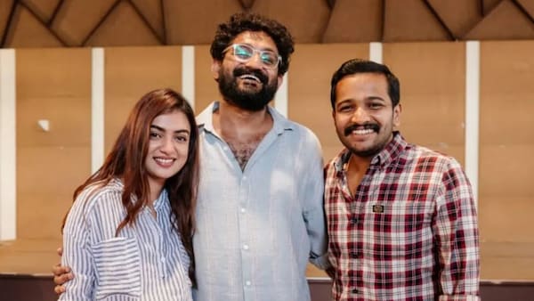 Nazriya Nazim Fahadh, MC Jithin, and Basil Joseph.