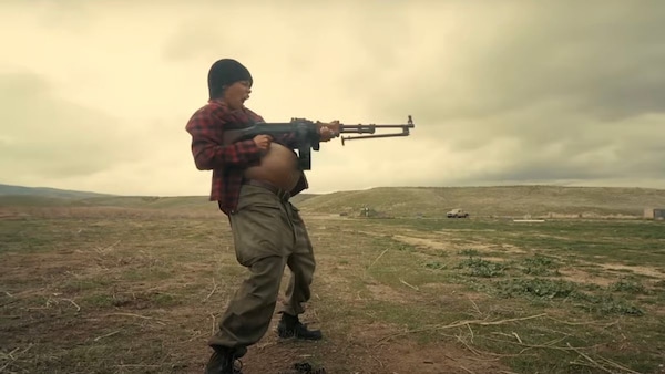 Still from One Battle After Another.