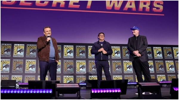 Russo Brothers And Kevin Feige At Comic Con