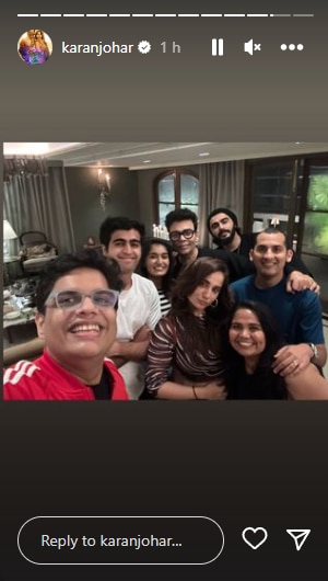 Karan Johar's Instagram Story.