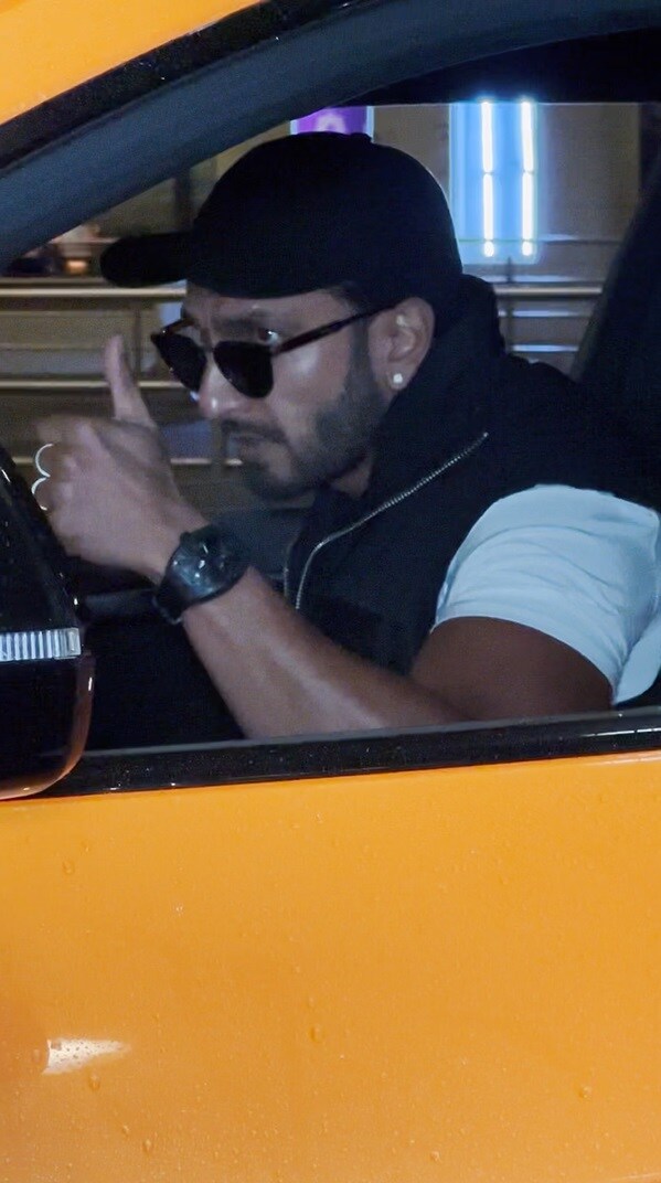 Ranveer Singh Leaves Airport In His Swanky Car