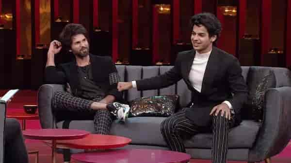 Shahid Kapoor with Ishaan Khatter on Koffee With Karan