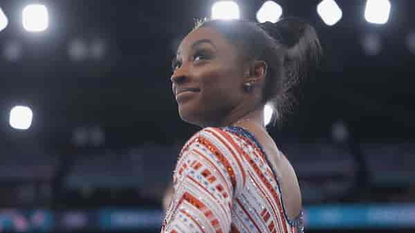 Still from Simone Biles Rising.