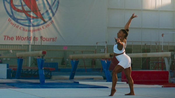 Still from Simone Biles Rising.