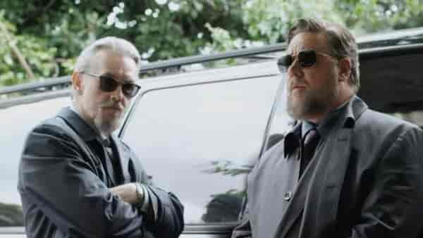 Tommy Flanagan and Russell Crowe in a still from Sleeping Dogs