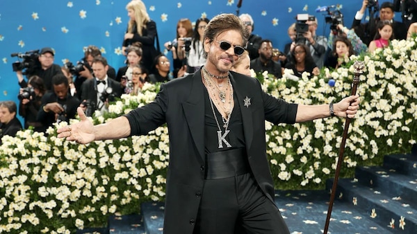 Shah Rukh Khan at his Met Gala debut in 2025.
