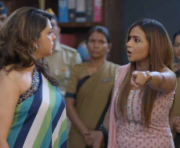 Sugandha Mishra and Pariva Pranati in a still from Wagle Ki Duniya