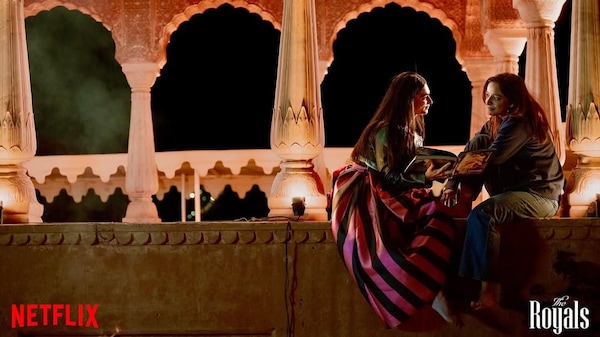 Lisa Mishra and Kavya Trehan in a still from The Royals