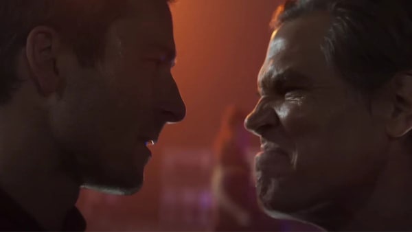 Stills from The Running Man.