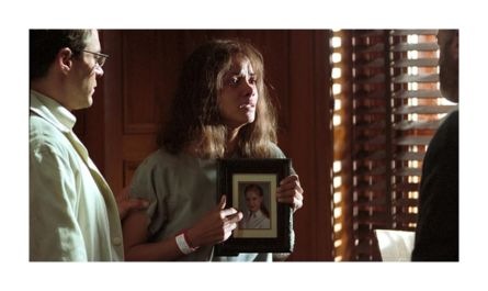 During the production of the film Gothika which actor accidentally twisted Halle Berry's arm so hard that it broke?