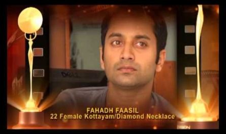 Fahad won his first -------- Award for Best Actor for his role in 22 Female Kottayam. Fill in the blank.