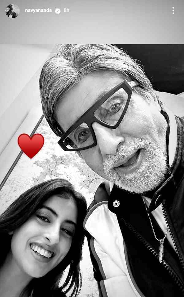 Amitabh Bachchan and Navya Naveli Nanda