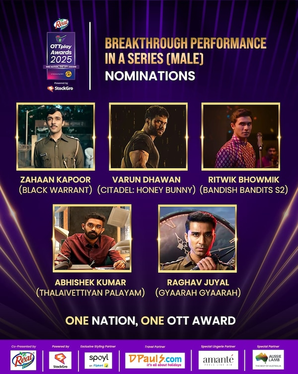 OTTplay Awards 2025 nominations - Breakthrough Performance in a Series (Male)