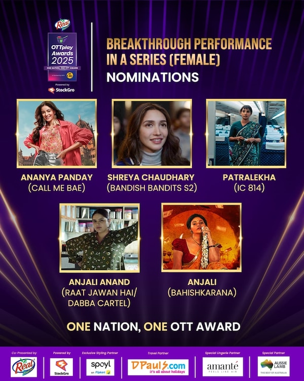 OTTplay Awards 2025 nominations - Breakthrough Performance in a Series (Female)