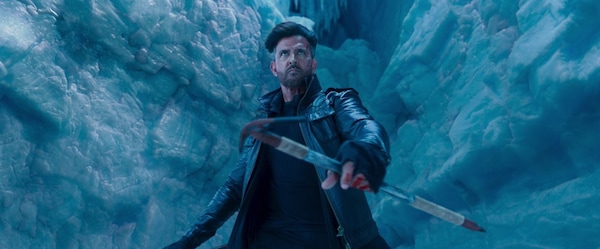 Hrithik Roshan in a still from War 2