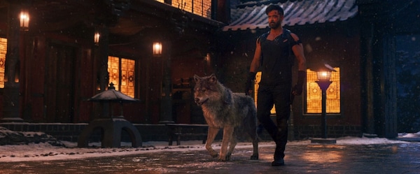 Hrithik Roshan in a still from War 2