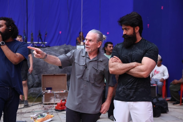 Yash on the sets of Ramayana