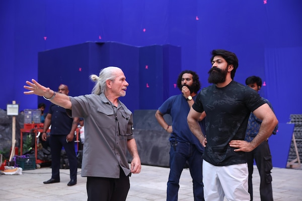 Yash on the sets of Ramayana