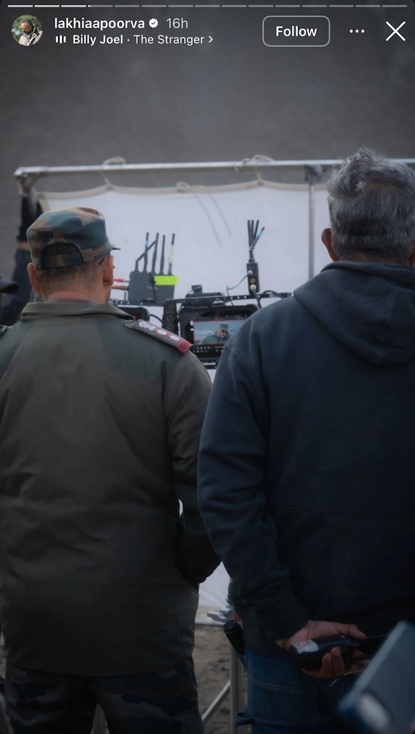 Salman Khan and Apoorva Lakhia on the sets of Battle of Galwan