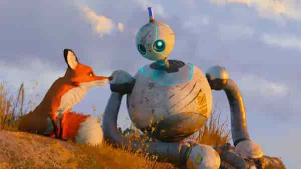 Still from The Wild Robot via Universal Pictures