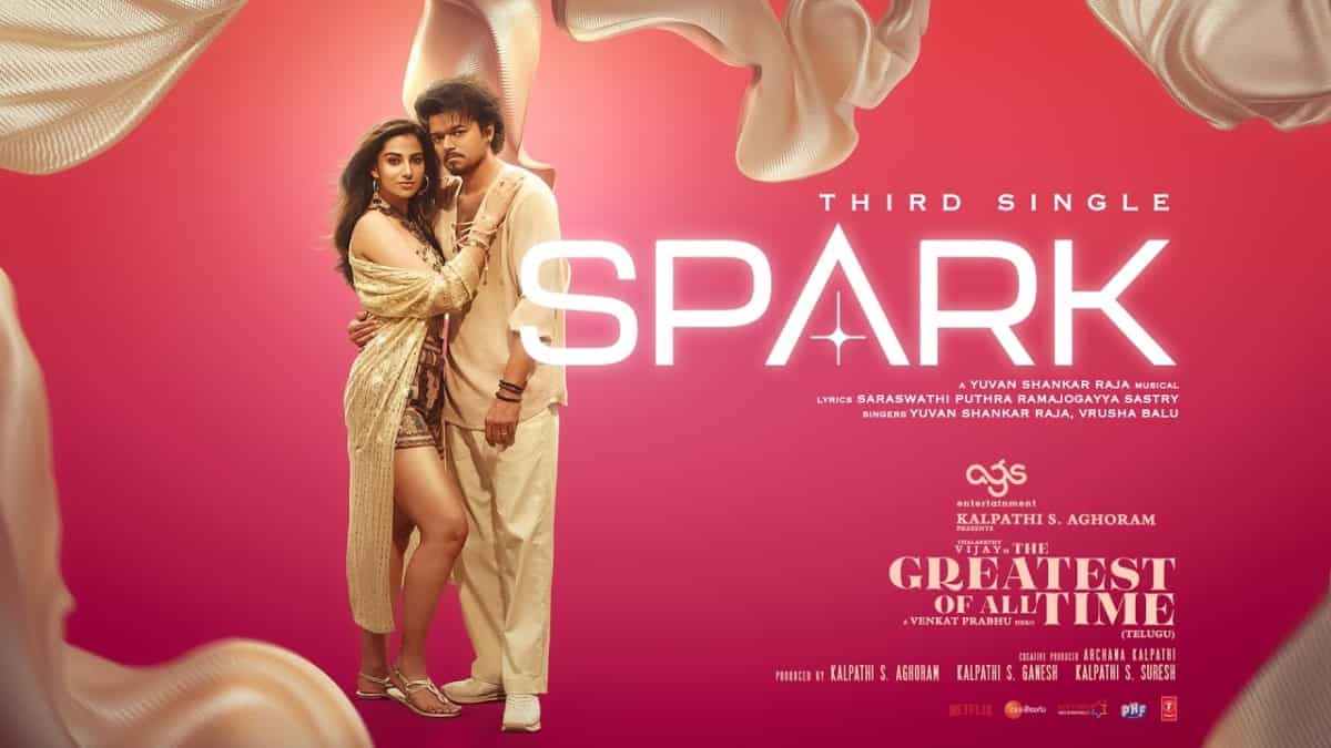 Spark song from The GOAT: Vijay, Meenakshi Chaudhary’s peppy number gets mixed reactions from netizens