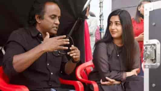 Meera Jasmine at the sets on The Test