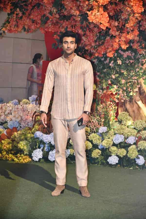 Meezan Jafferi at Anant Ambani, Radhika Merchant's engagement ceremony (Manav Manglani).