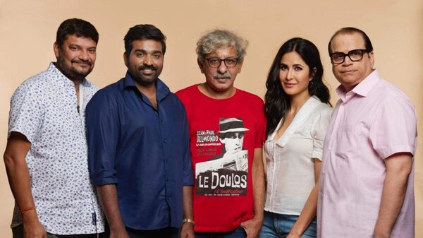Vijay Sethupathi, Sriram Raghavan and Katrina Kaif ahead of Merry Christmas shoot