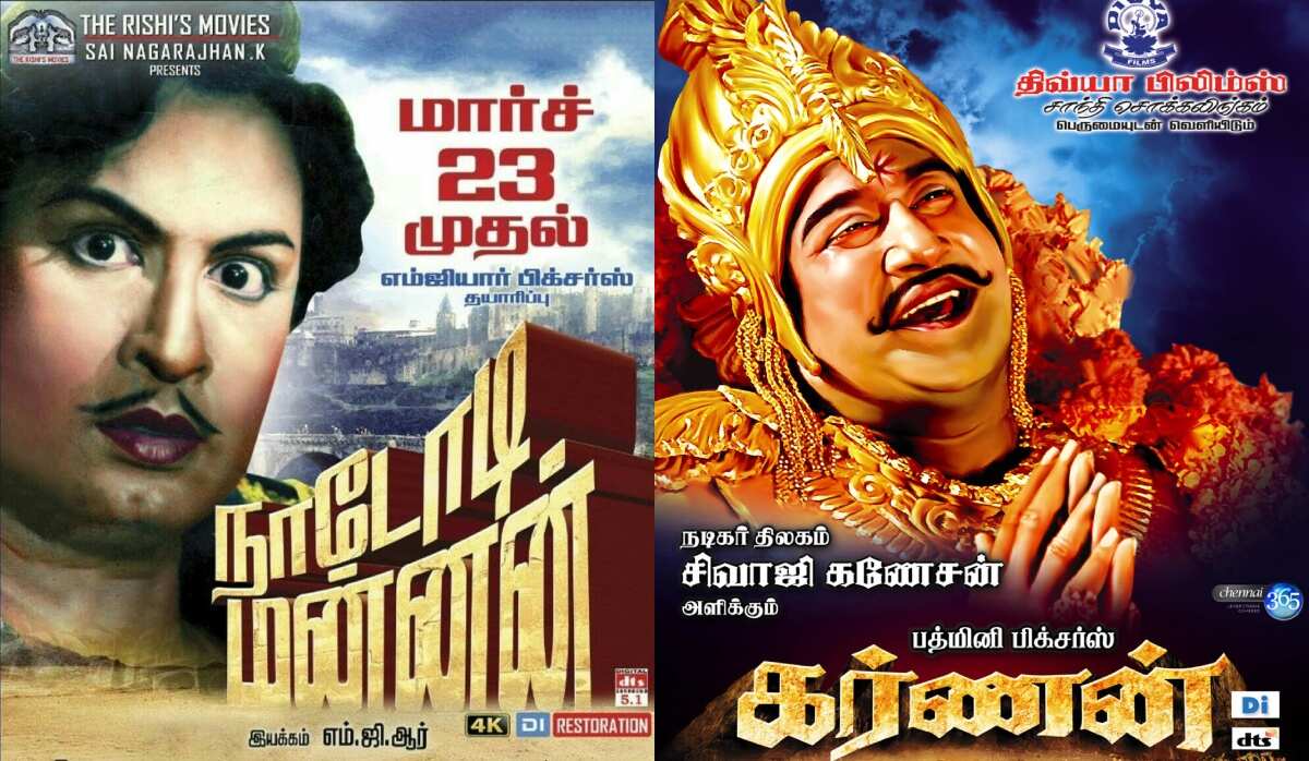 Best classic Tamil movies to stream on Raj TV Digital - MGR's Nadodi Mannan, Sivaji Ganesan's Karnan, and more