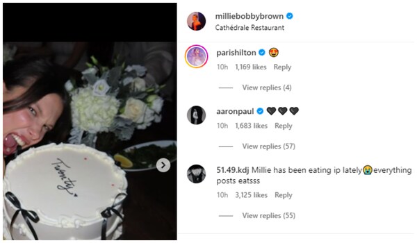 Paris Hilton and others react on Millie's birthday post