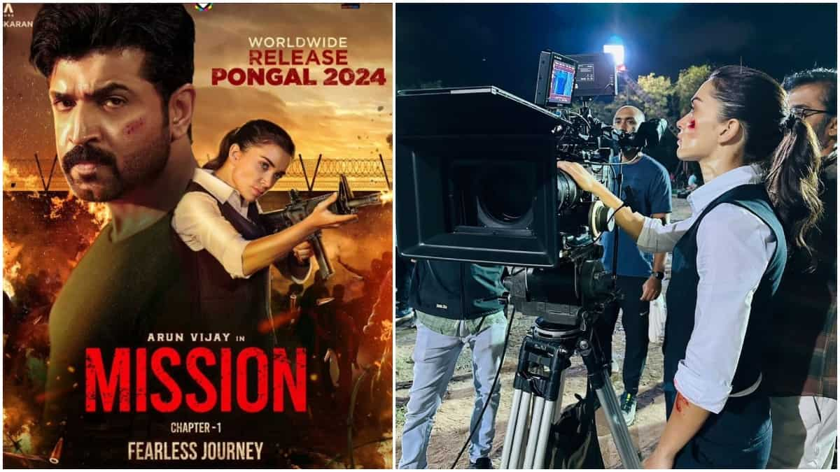 Amy Jackson shares BTS video of Arun Vijay's Mission - Chapter 1; here ...