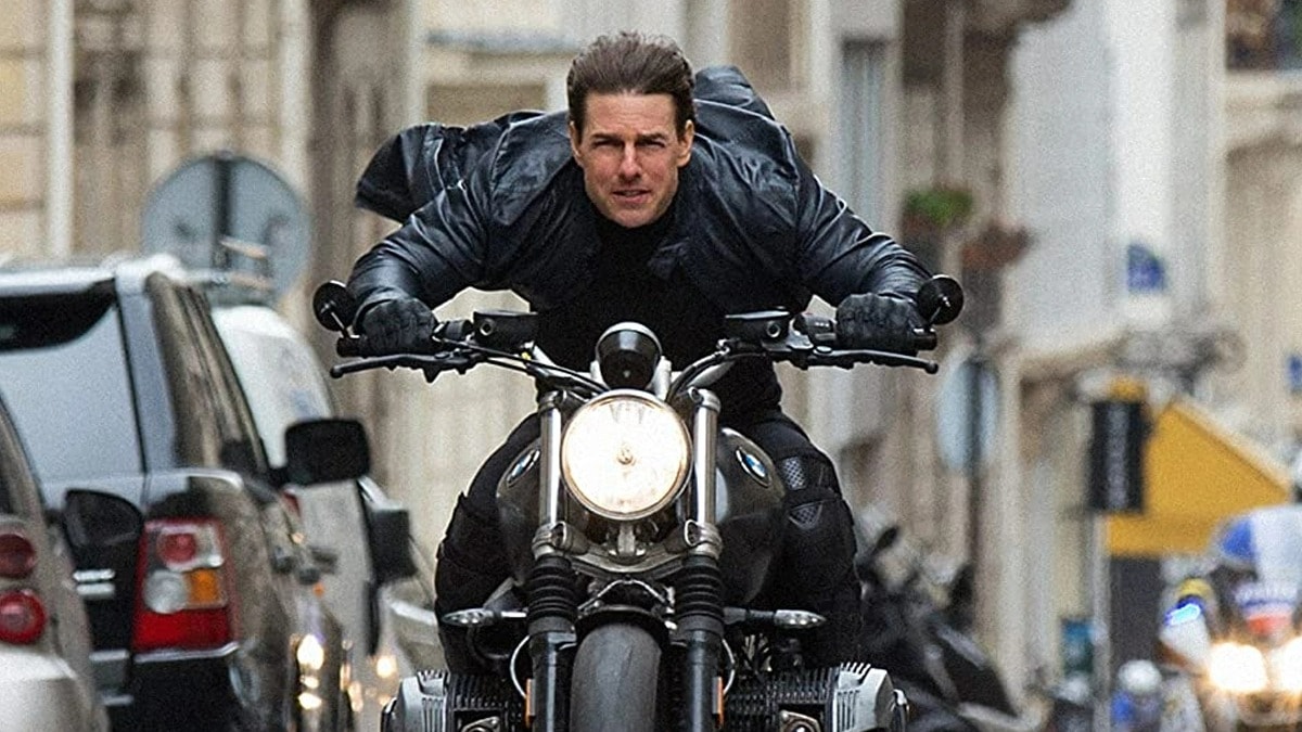 Mission Impossible 7: Tom Cruise flies off a cliff on a motorcycle, pulls off one of his most deadliest stunts