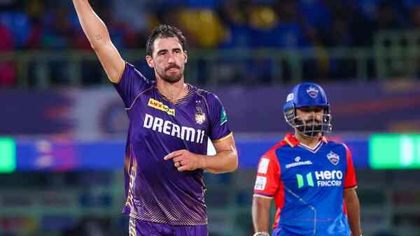 IPL 2024 - KKR's Mitchell Starc finally strikes, dismisses Aussie counterparts Mitchell Marsh and David Warner from DC