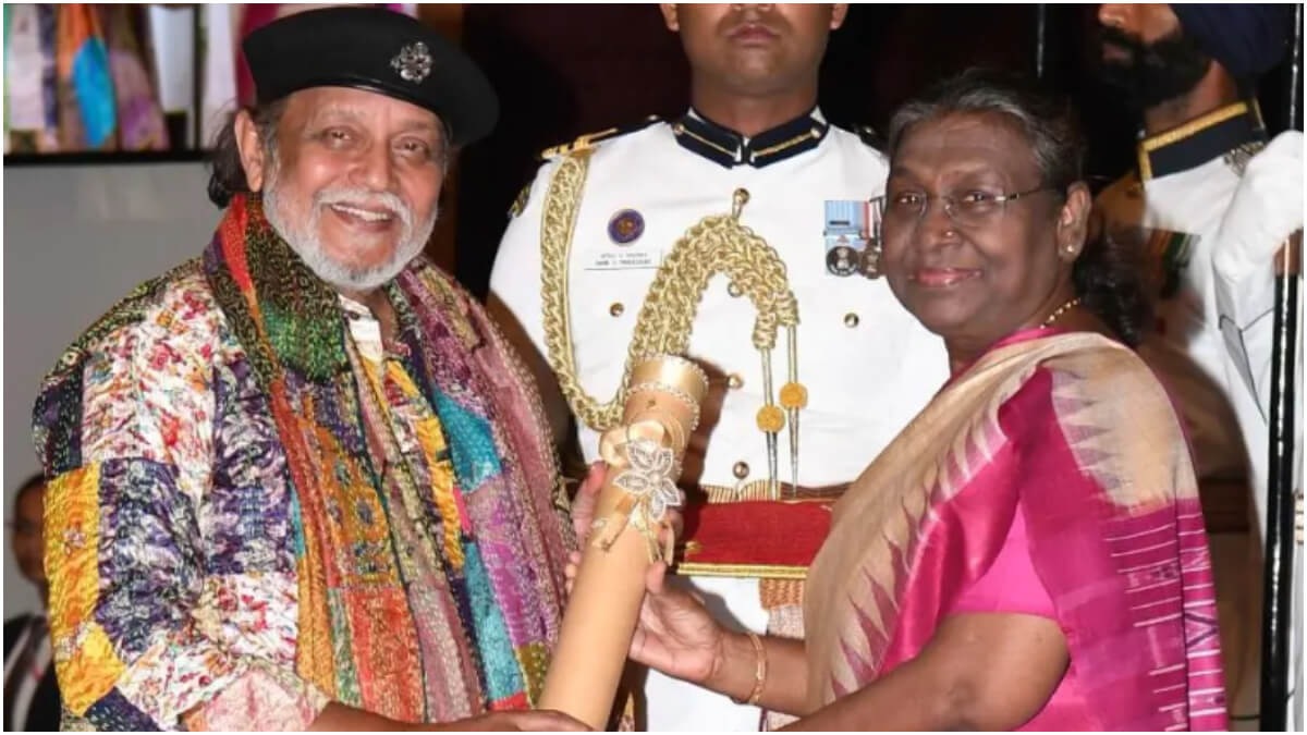 Mithun Chakraborty conferred Padma Bhushan Award from President Droupadi Murmu