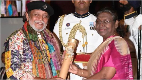Mithun Chakraborty conferred Padma Bhushan Award from President Droupadi Murmu