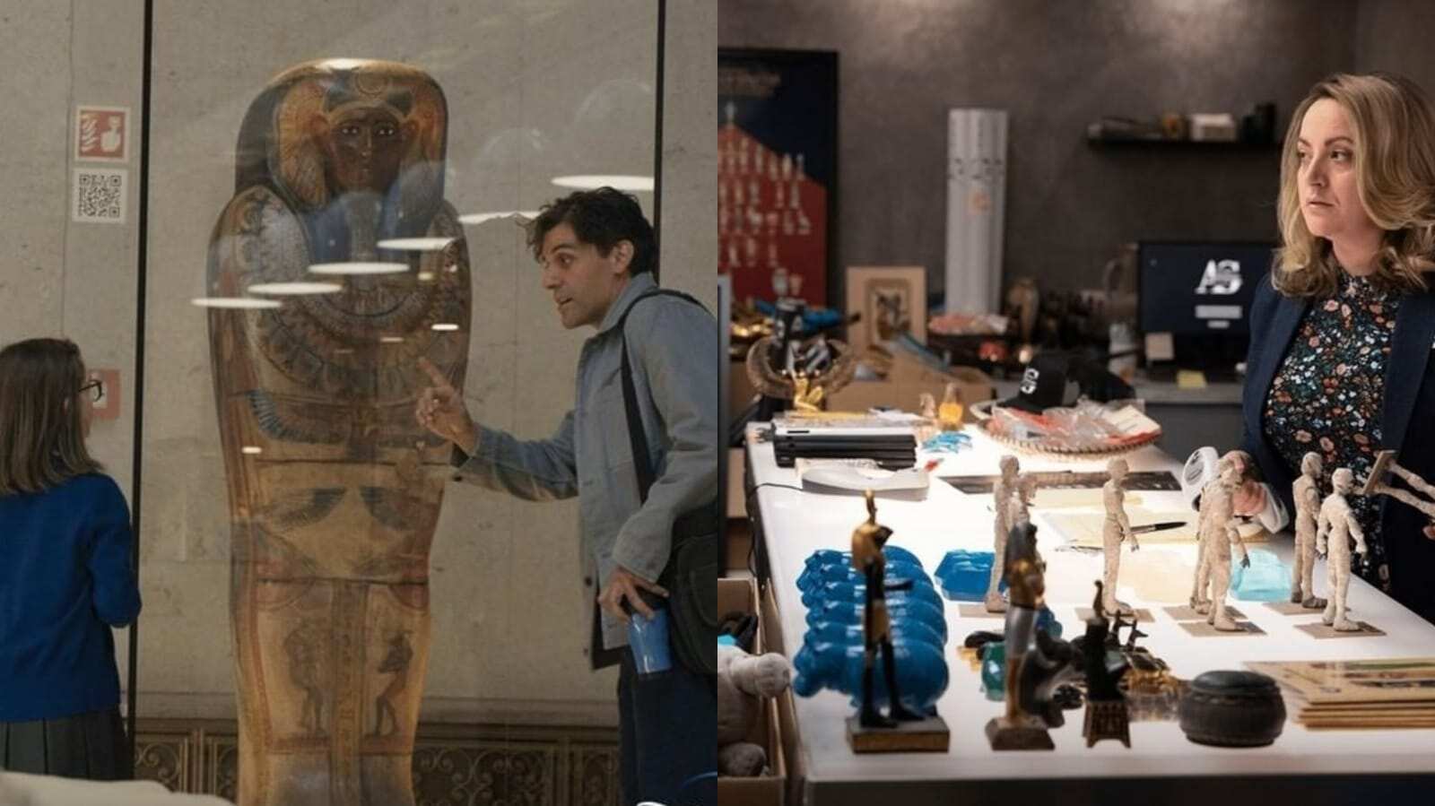Egyptian exhibits in museum made from scratch 