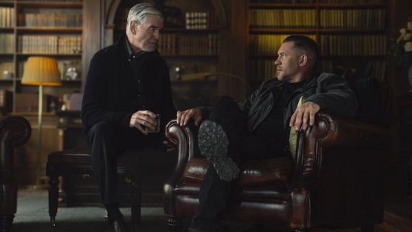 Pierce Brosnan and Tom Hardy in Mobland