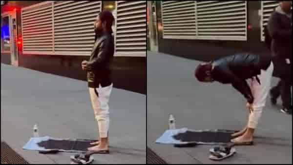 Video of Mohammad Rizwan offering namaz on USA streets goes viral, sparks mixed reactions