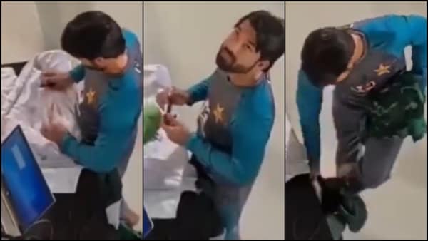 Video of Mohammad Rizwan lifting Pakistan flag with his feet goes viral, faces the heat