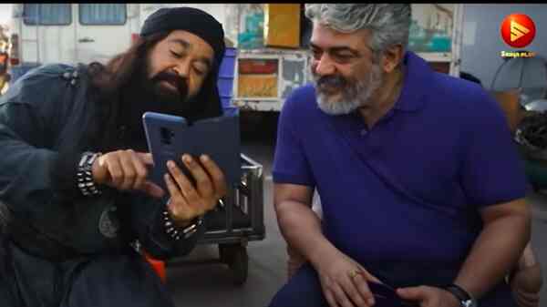 Marakkar: Ajith Kumar pays a surprise visit to Mohanlal, Suniel Shetty