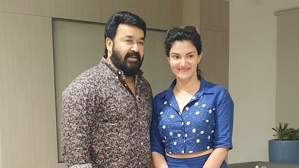 Mohanlal and Honey Rose