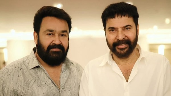 Mohanlal and Mammootty at a recent event